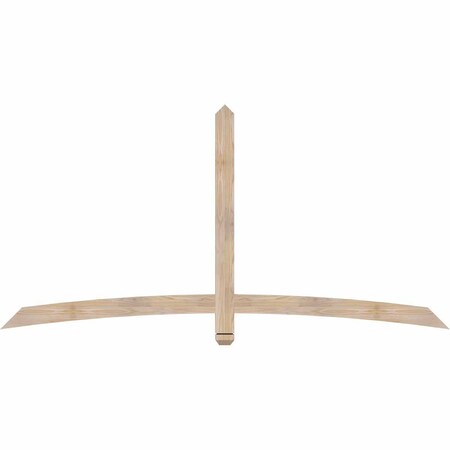Ekena Millwork Bellingham Smooth Timber Gable Bracket, Douglas Fir, 84"W x 42"H x 1 1/2"D x 3 1/2"F, 12/12 Pitch GBW084X42X0204BEL00SDF